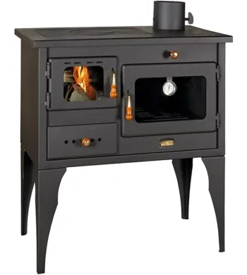 Prity Cast Iron Wood Stove with Oven and Hob, 10kw