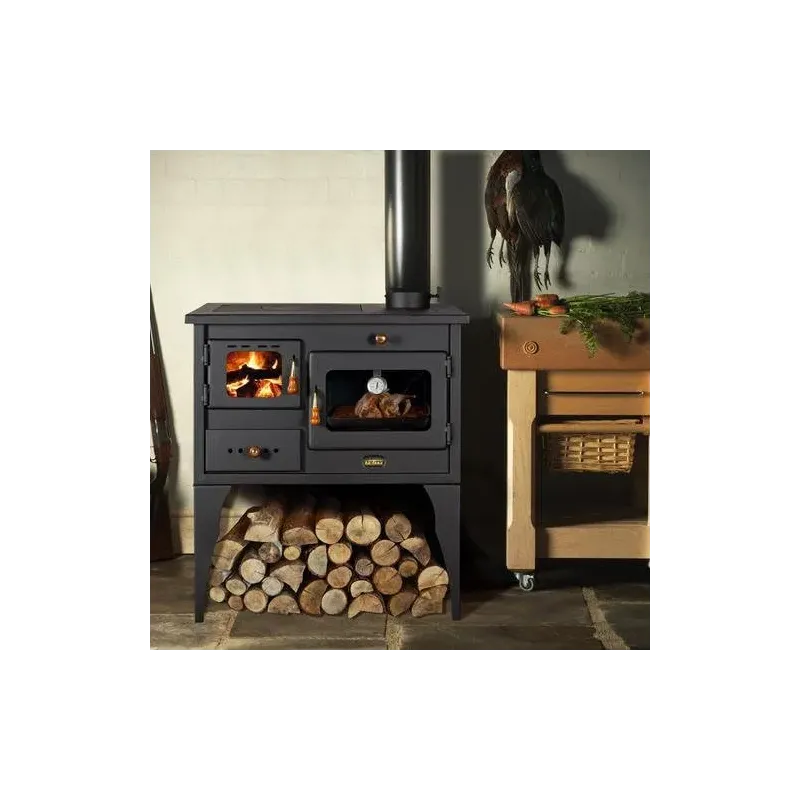 Prity Cast Iron Wood Stove with Oven and Hob, 10kw