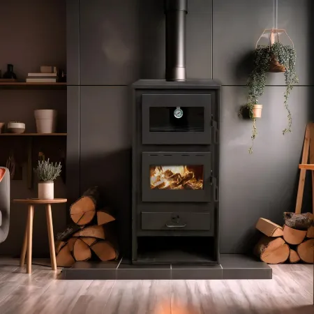 Lyssia 12 kW Sannover wood stove with oven