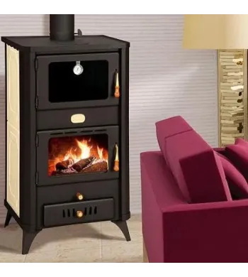 Prity FG W18R Wood burning stove with integrated cooking oven, 23 kW