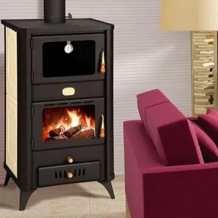 Prity FG W18R Wood burning stove with integrated cooking oven, 23 kW