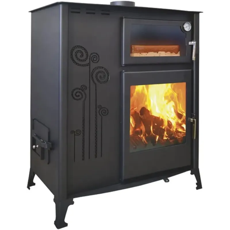 Mixed Wood and Pellet Cooker with Oven – Ecological Heating and Cooking – 12 kW, High Performance