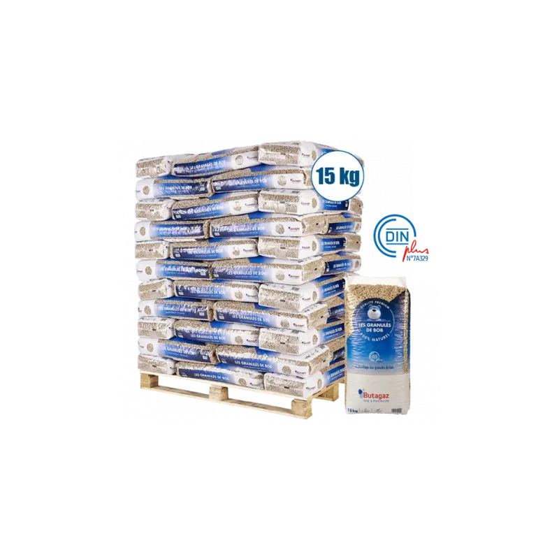 Pallet of BUTAGAZ pellets 66 bags of 15kg