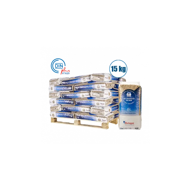 Halve pallet BUTAGAZ-korrels - 36 zakken van 15kg