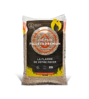 Premium wood pellets - Gruchy - 15 kg bags