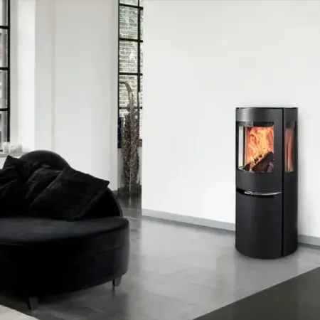 ADURO H1 hybrid wood stove black, 7 kW