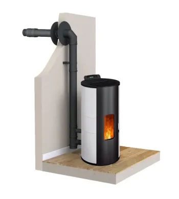 Lorena 9 kW Sealed Pellet Stove + Vent Kit