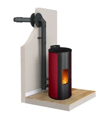 Lorena 9 kW Sealed Pellet Stove + Vent Kit