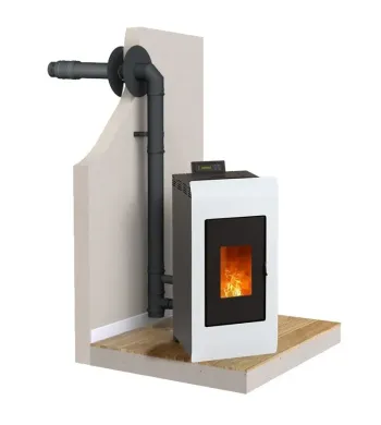 Kiara 8 kW Pellet Stove + Ventouse Kit