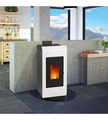 Kiara 8 kW Pellet Stove + Ventouse Kit