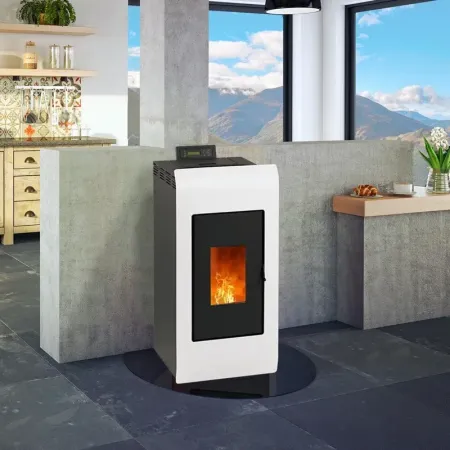 Kiara 8 kW Pellet Stove + Ventouse Kit