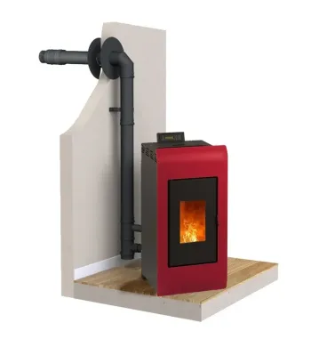 Kiara 8 kW Pellet Stove + Ventouse Kit