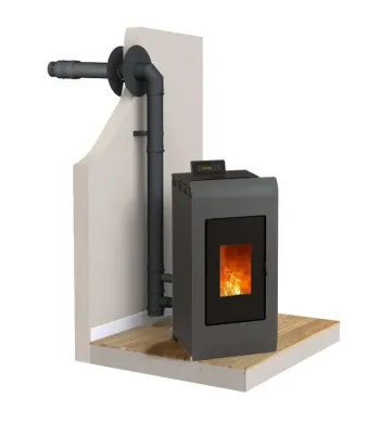 Kiara 8 kW Pellet Stove + Ventouse Kit