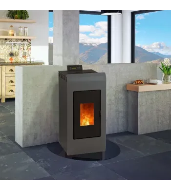 Kiara 8 kW Pellet Stove + Ventouse Kit